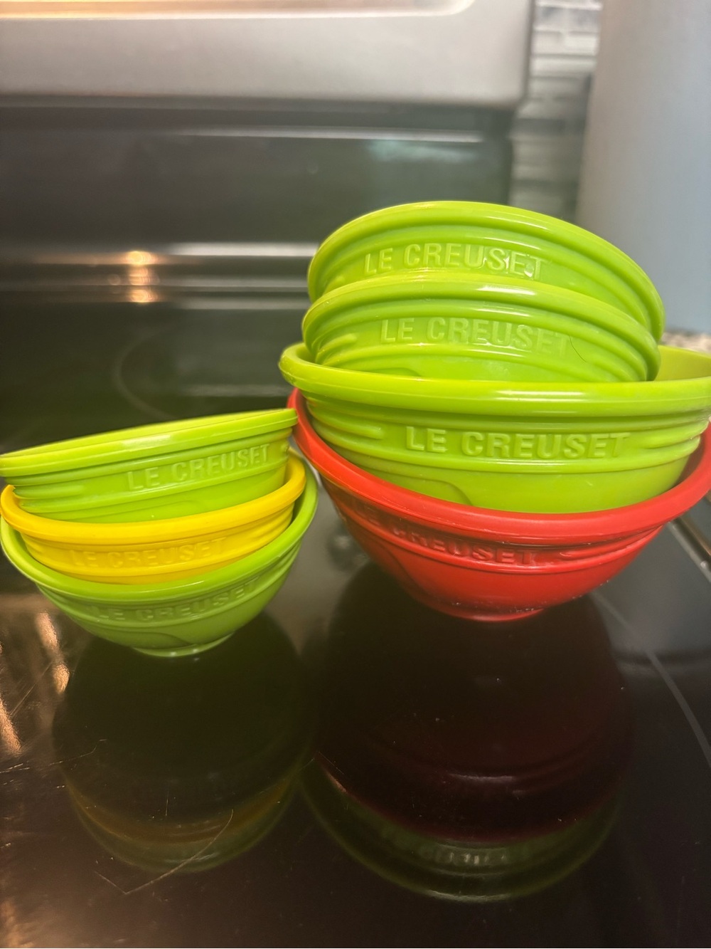 Le Creuset silicone measuring cups/prep cups